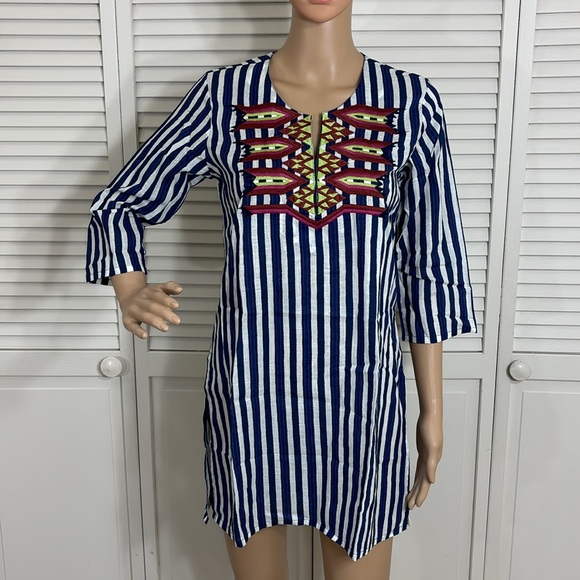 Roller Rabbit | Tops | Nwt Roller Rabbit Damira Embroidered Kurta Guata ...